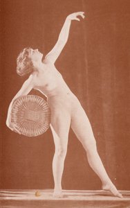 Nudistisk kunst: Den trojanske hest (s/h-foto) af English Photographer