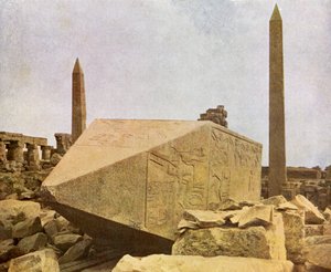 Obelisker i Karnak, Egypten. af English Photographer