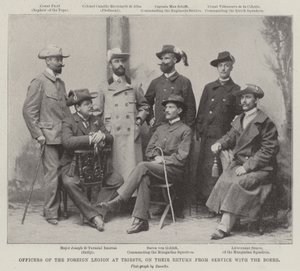 Officerer fra Fremmedlegionen i Trieste, ved deres Hjemkomst fra Tjeneste hos Boerne af English Photographer