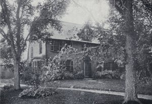 Old Manse, Salem, Massachusetts, Nathaniel Hawthornes hjem (s/h-billede) af English Photographer
