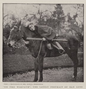 På krigsstien, det seneste portræt af Dan Leno af English Photographer
