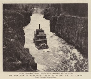 På vej til Klondyke, skyder Rapids på Yukon af English Photographer