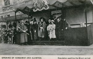 Åbning af Kingsway og Aldwych af English Photographer