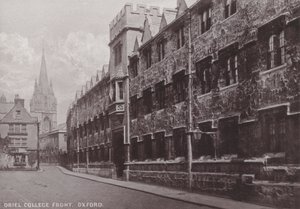 Oriel College Front, Oxford af English Photographer