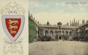 Oriel College, Oxford (farvefoto) af English Photographer