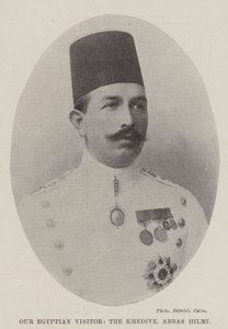 Vores egyptiske besøgende, Khedive, Abbas Hilmi af English Photographer