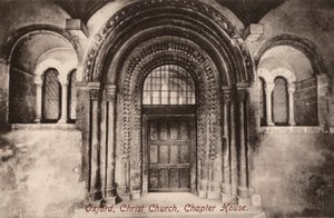 Oxford, Christ Church, Chapter House (s/h-billede) af English Photographer