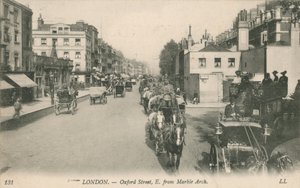 Oxford Street, øst for Marble Arch af English Photographer