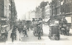 Oxford Street set fra Tottenham Court Road af English Photographer