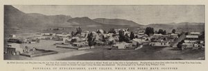 Panorama over Burghersdorp, Kapkolonien, som boerne har besat af English Photographer