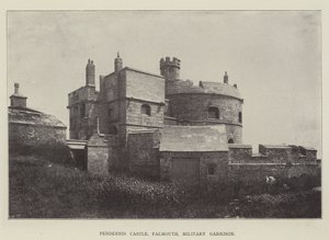 Pendennis Castle, Falmouth, Militær Garnison af English Photographer