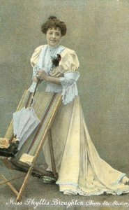 Phyllis Broughton, engelsk sceneskuespillerinde (foto i farver) af English Photographer