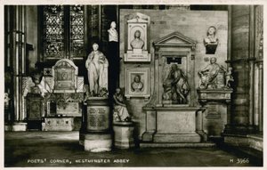 Poets Corner, Westminster Abbey af English Photographer