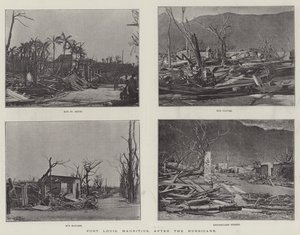 Port Louis, Mauritius, efter orkanen af English Photographer