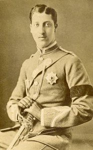 Portræt af prins Albert Victor af Wales. (Foto) af English Photographer