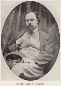 Portræt af Dante Gabriel Rossetti af English Photographer