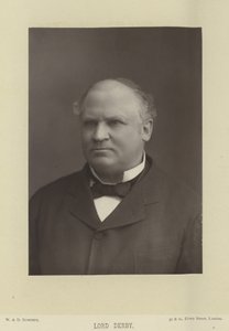 Portræt af Edward Stanley, Earl of Derby af English Photographer