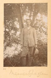 Portræt af Richard Meinertzhagen af Bailey, på indiske fotografier af F.M. Bailey 1900-03 (sepia foto) af English Photographer