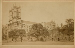 Postkort fra Westminster Abbey af English Photographer