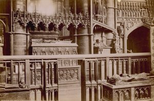 Postkort fra Westminster Abbey af English Photographer