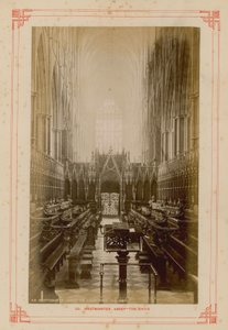 Postkort fra Choir of Westminster Abbey af English Photographer