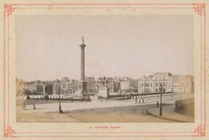 Postkort med et billede af Trafalgar Square af English Photographer