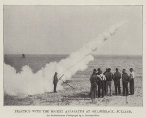Øv med Raketapparatet ved Skagerrack, Jylland af English Photographer