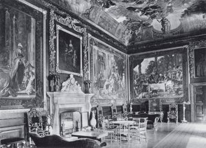 Presence Chamber, Windsor Castle (s/h-billede) af English Photographer