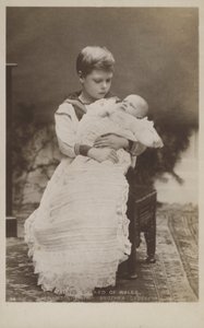 Prins Edward af Wales, ammer sin lillebror George (s/h foto) af English Photographer