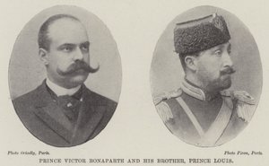 Prins Victor Bonaparte og hans bror, prins Louis af English Photographer
