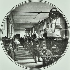 Udskrivningsafdeling, Bank of England, Threadneedle Street, City of London, 1890 af English Photographer