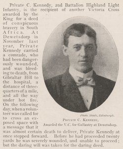 Menig C Kennedy, tildelt VC for tapperhed i Dewetsdorp af English Photographer