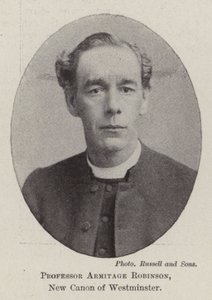 Professor Armitage Robinson, New Canon of Westminster af English Photographer