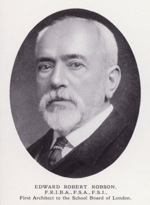 Fremtrædende mænd fra London: Edward Robert Robson (s/h-billede) af English Photographer