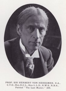 Fremtrædende mænd i London: Prof Sir Herbert Von Herkomer (s/h-foto) af English Photographer