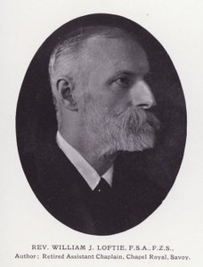 Fremtrædende mænd fra London: Rev William J Loftie (s/h-foto) af English Photographer