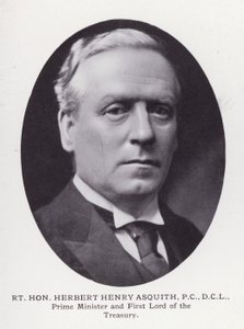 Fremtrædende mænd fra London: Rt Hon Herbert Henry Asquith (s/h foto) af English Photographer