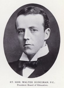 Fremtrædende mænd fra London: Rt Hon Walter Runciman (s/h-billede) af English Photographer
