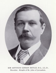 Fremtrædende mænd fra London: Sir Arthur Conan Doyle (s/h-billede) af English Photographer