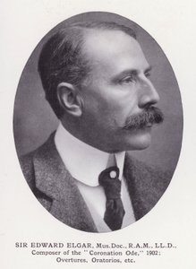 Fremtrædende mænd fra London: Sir Edward Elgar (s/h foto) af English Photographer