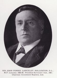 Fremtrædende mænd fra London: Sir John Fowke Lancelot Rolleston (s/h-foto) af English Photographer