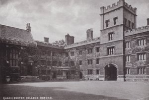 Quadrangle Exeter College, Oxford af English Photographer