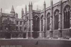 Quadrangle New College, Oxford af English Photographer