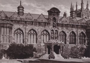 Quadrangle Oriel College, Oxford af English Photographer
