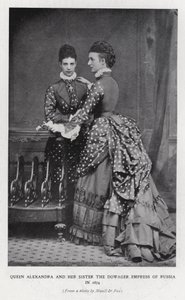 Dronning Alexandra og enkekejserinde af Rusland af English Photographer