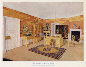 Dronning Marys dukkehus: Dronningens dagligstue (foto i farver) af English Photographer