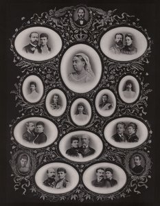 Dronning Victoria og hendes familie af English Photographer
