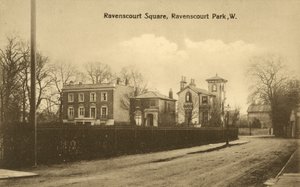Ravenscourt Square, Ravenscourt Park, London (s/h-billede) af English Photographer