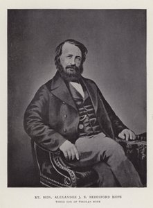 Højre ærede Alexander J B Beresford Hope, tredje søn af Thomas Hope af English Photographer