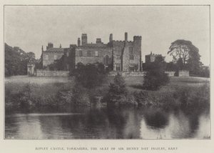 Ripley Castle, Yorkshire, sæde for Sir Henry Day Ingilby, Baronet af English Photographer